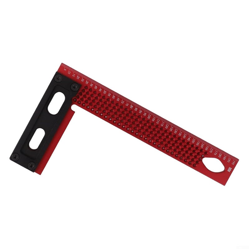 L Shape Woodworking Scriber Ruler 200 Type Aluminum Alloy Precision Measuring Marking Tool - Image 2