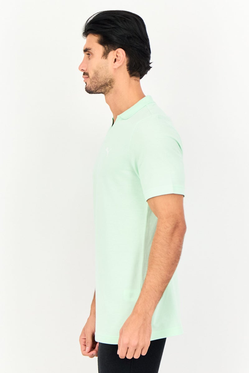 PUMA Men Sportswear Fit Short Sleeve Essential Outdoor Polo Shirt, Mint Green - Image 4