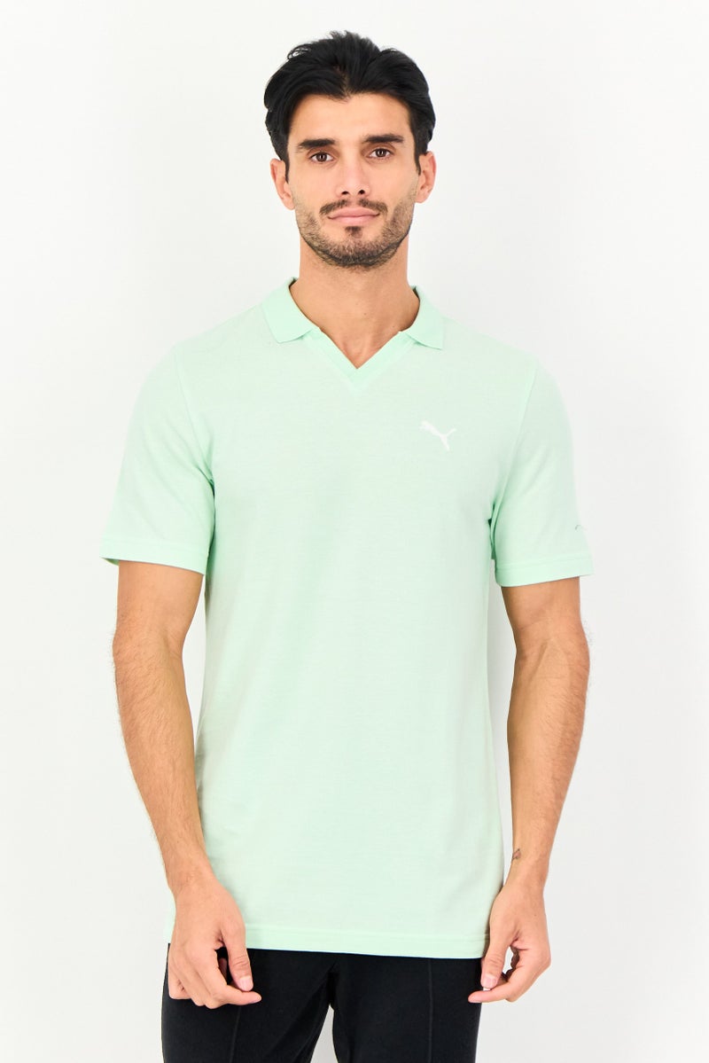 PUMA Men Sportswear Fit Short Sleeve Essential Outdoor Polo Shirt, Mint Green - Image 1