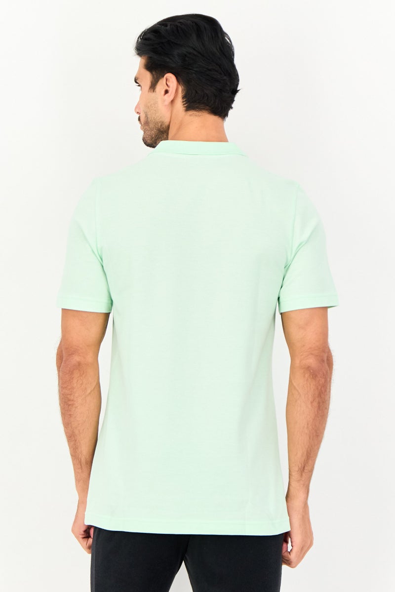 PUMA Men Sportswear Fit Short Sleeve Essential Outdoor Polo Shirt, Mint Green - Image 2