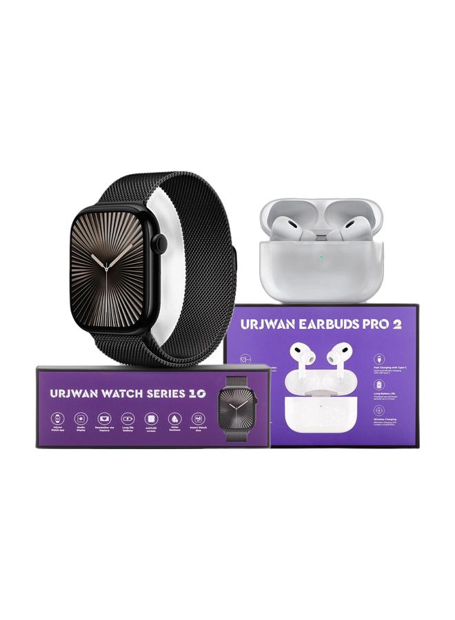 Urjwan Economy Package: Smartwatch Series 10 with Earbuds Pro 2 - Image 1