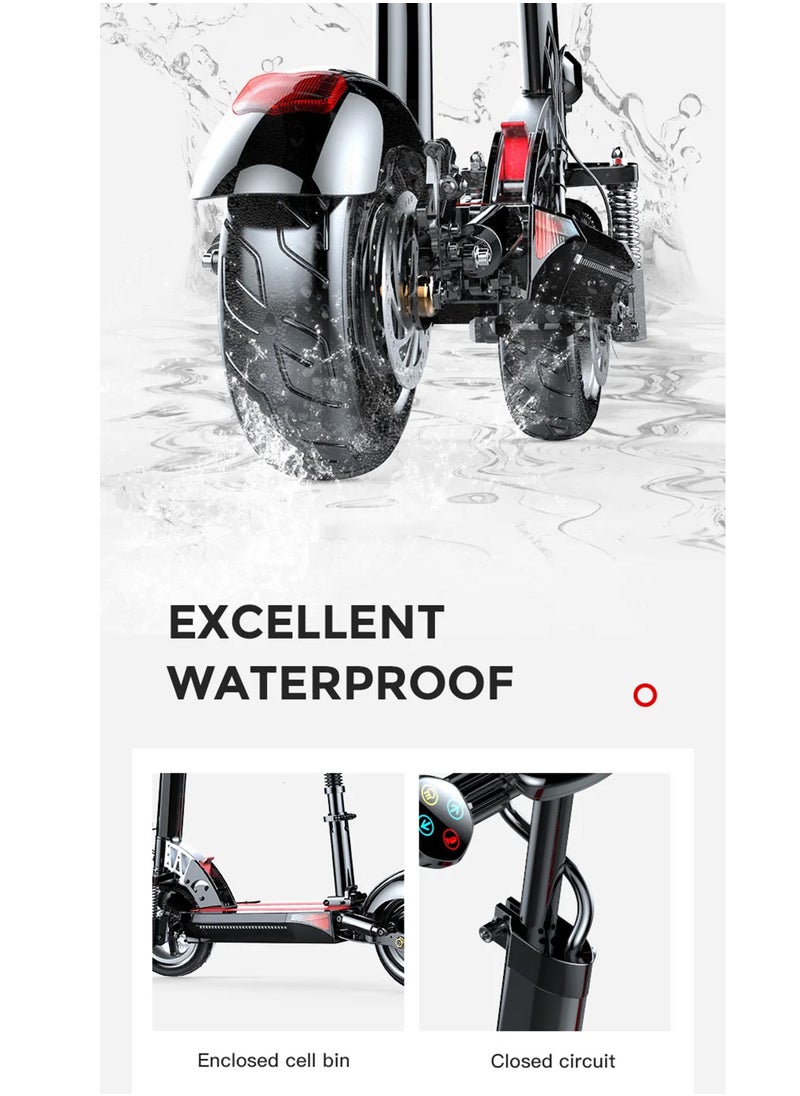 Leaders - Electric Scooter 400W Brushless Motor 10.4AH Battery 50 Km/h Max Speed 40 Km Range Foldable with Seat Theft Alarm - Image 1
