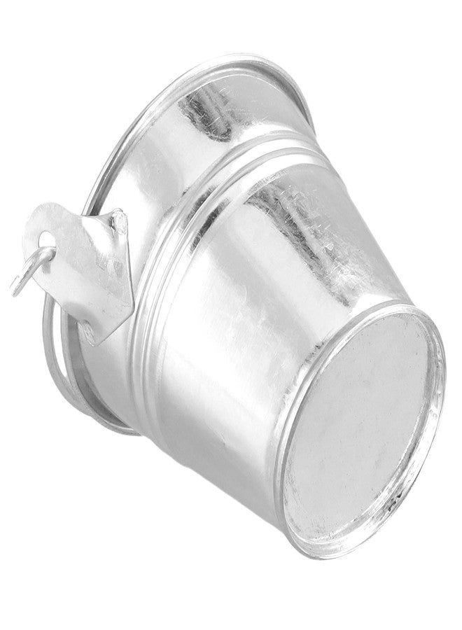MUKLEI 40 Pack Mini Metal Buckets, 2 Inch Small Silver Galvanized Bucket with Handles, Mini Tin Buckets for Party Favors, Crafts, Wedding, Plant - Image 5