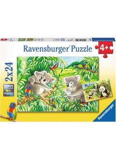 Ravensburger 2X24P Puzzle Koalas Pandas -078202 