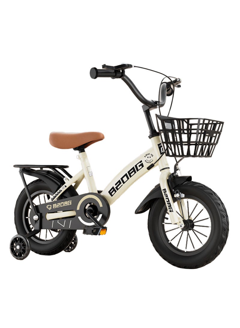 Sharpdo Children's Bike 14 Inch for Kids, with Training Wheels, Basket and Adjustable Seat Kids Bicycle - Image 1