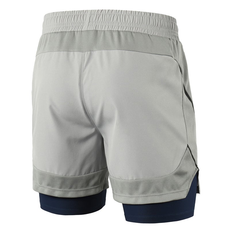 Men 2 in 1 Running Shorts Quick Drying Breathable Active Training Exercise Jogging Marathon Cycling Shorts - Image 2