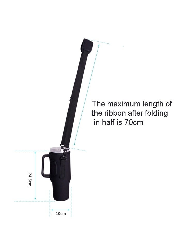 Raxoom For 40oz Quencher Water Bottle Carrier Bag Sleeve With Adjustable Shoulder Strap - Image 2