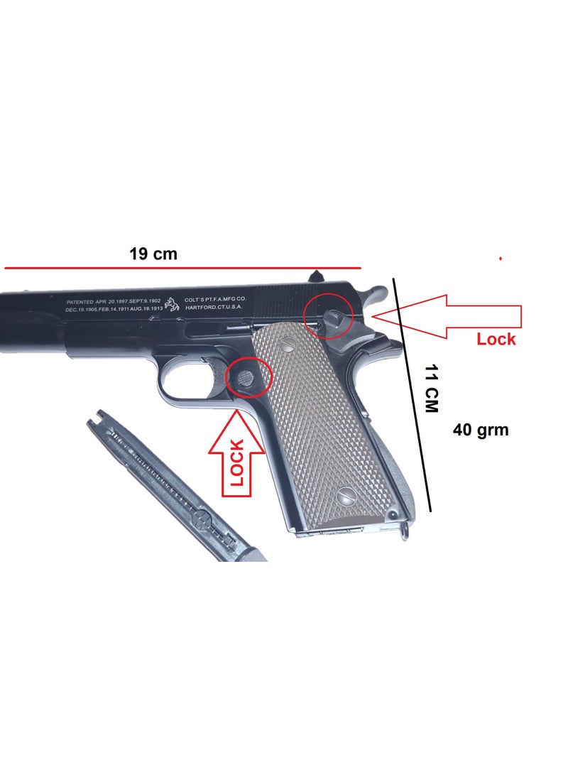 Air Sport Metal Gun Toy Blaster With Orbies And Soft Bullet - Image 2
