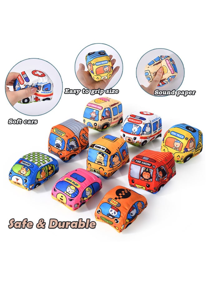 Baby Car Cloth Book Baby Can Bite Not Tear Three-dimensional Bus Storage Bag Cloth Book Early Education Toys-Color:Car Cloth Book (opp Bag)  - Image 5