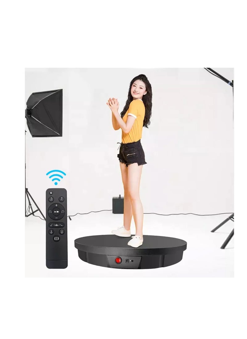 Generic - 60cm Motorized Rotating Display Stand 360° Electric Rotating Turntable Display Photo Booth 100KG Load size - Image 1