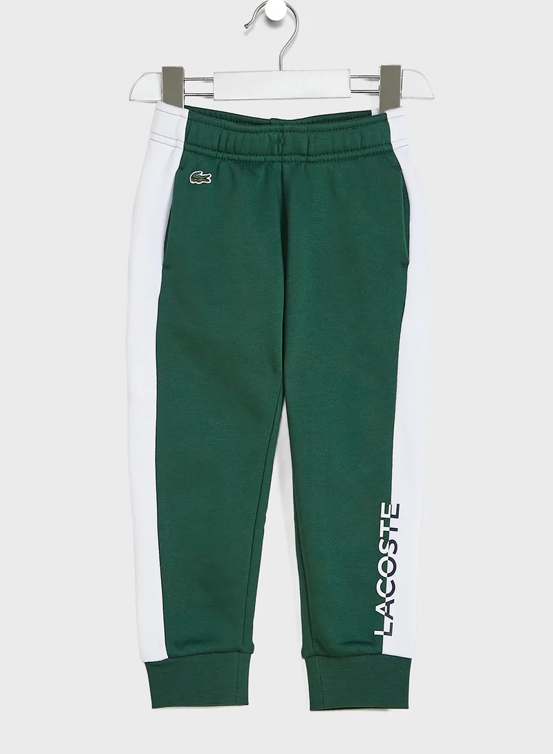 LACOSTE Kids Fleece Tracksuit Pants