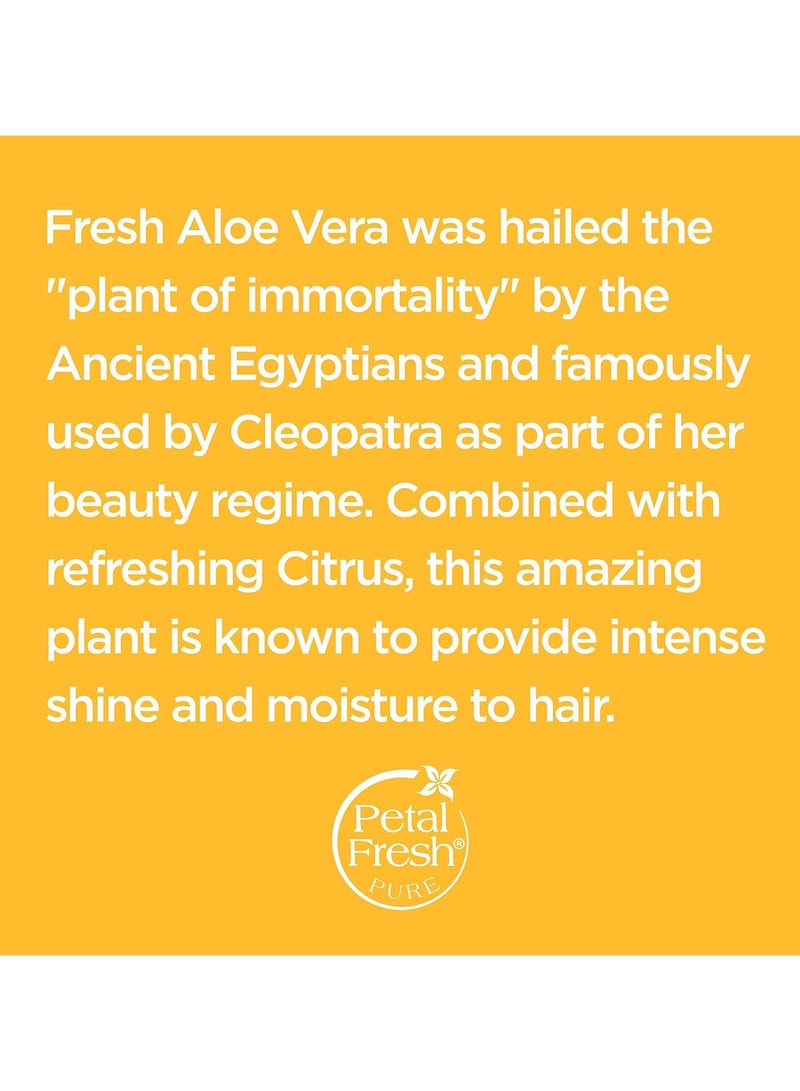Petal fresh Pure Ultra Shine Conditioner with Organic Aloe Vera & Citrus - 355 ml | Provides Shine to Dull Hair| No Sulphates, Silicones, Paraben | 100% Vegan and Cruelty Free - Image 5