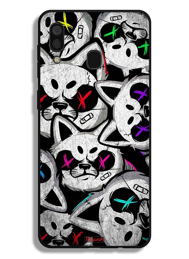 Tolwak - Samsung Galaxy A20 Protective Case Cover Marshmallow Cats - Image 1