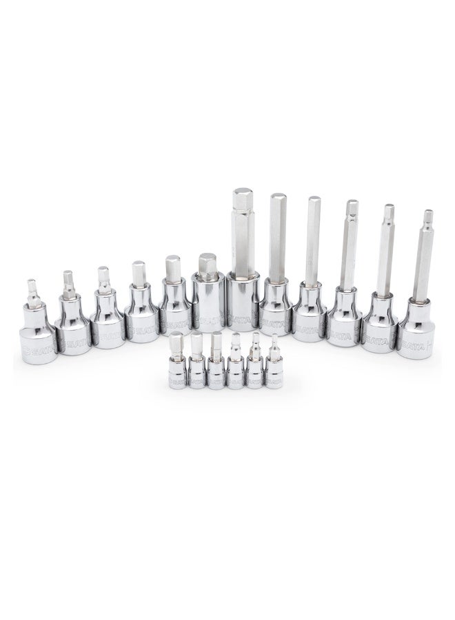 SATA ST09053SJ 18-Piece 1/4" and 1/2" Drive Hex Bit Socket Set - Image 4