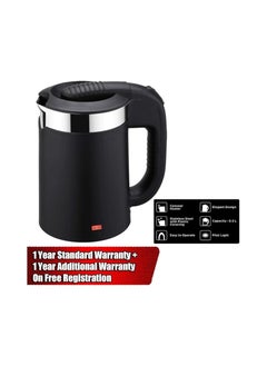 iBELL IBELL Sek105Bl Electric Kettle 500 Ml With Removable Lid,950 Watt,Auto Cut Off Function,Stainless Steel With Insulation,2 Glasses Free,Double Wall Kettle (Black),950 Watts,0.5 Liter  - Image 2