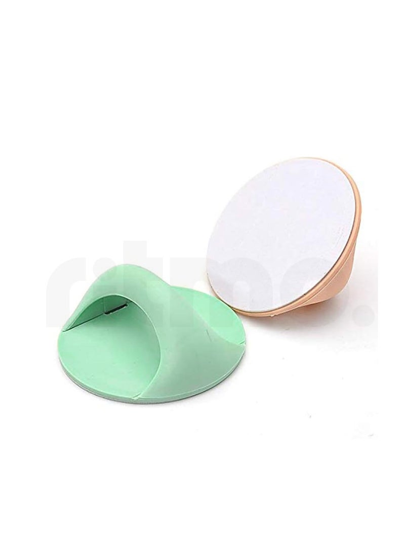 6pcs/set Simple Adhesive Pulls for Sliding Window, Cabinet, Kitchen, Drawer Doors Made of PVC Plastic - Image 4