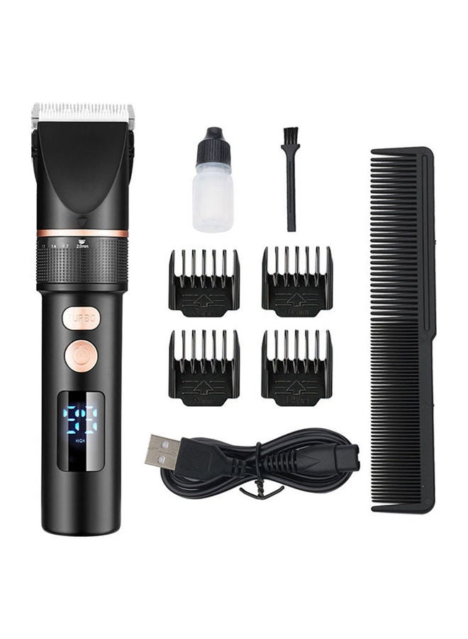 NIBEMINENT Professional LCD Digital Display Electric Hair Cutter Set Black 20.9x5.4x19.5cm - Image 1