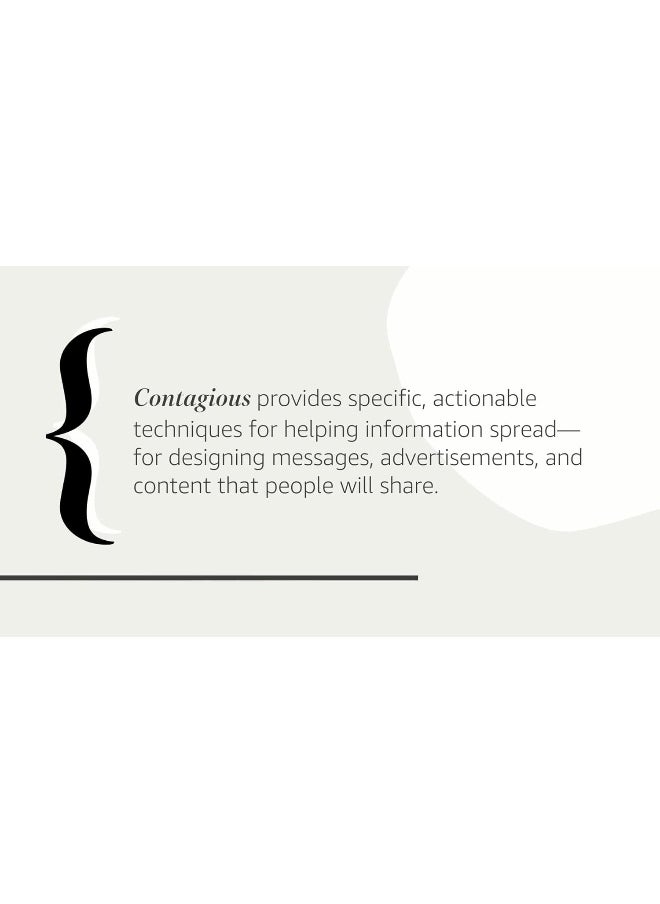 Contagious: Why Things Catch On