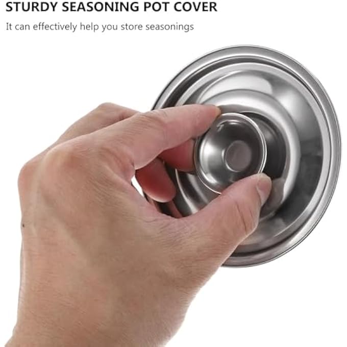 WUZIA Stainless Steel Round Pot Lid With Knob Universal Fit For Saucepan 20Cm Silver Kitchen Replacement Cover - Image 3