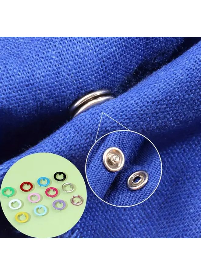 50 Sets Colored Snap Buttons With 1 Pliers DIY Sewing Kit For Clothes Hats Bags - Image 5