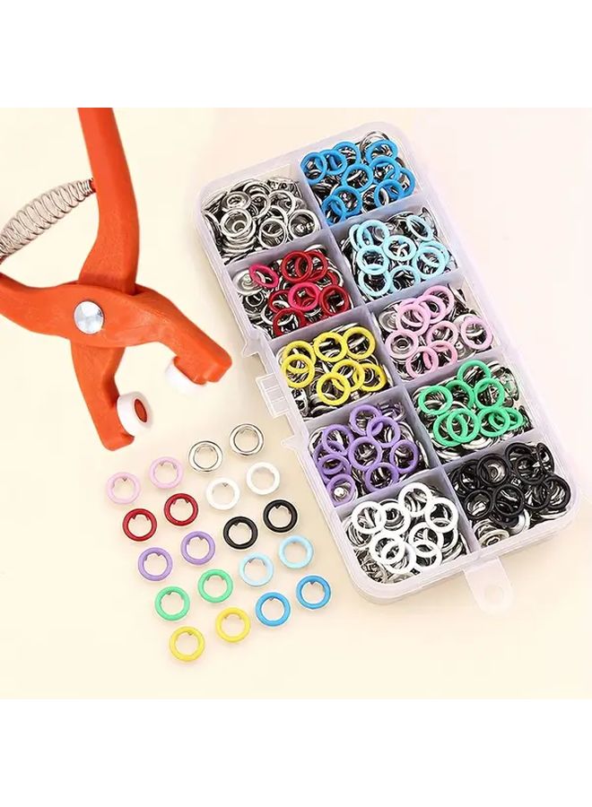 50 Sets Colored Snap Buttons With 1 Pliers DIY Sewing Kit For Clothes Hats Bags - Image 2