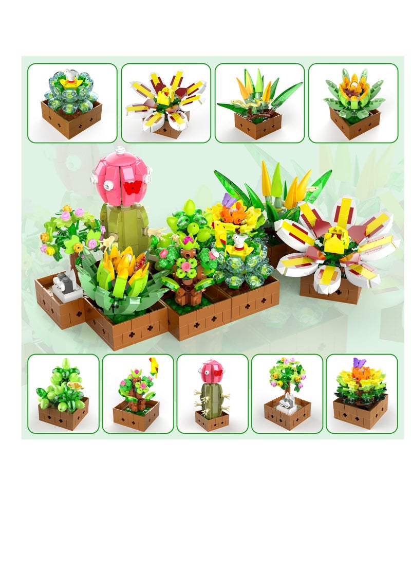 Flower Botanical Bonsai Building Set, 9 Pack Succulent Building Toys, Succulent Set for Home Decor, Valentine's Day, Mother's Day, Botanical Collection for Adults and Kids, 913pcs - pzsku/Z0E6063EBD544BAC04F39Z/45/_/1716966566/10817bae-3856-4ba6-8876-e545d67ed75f