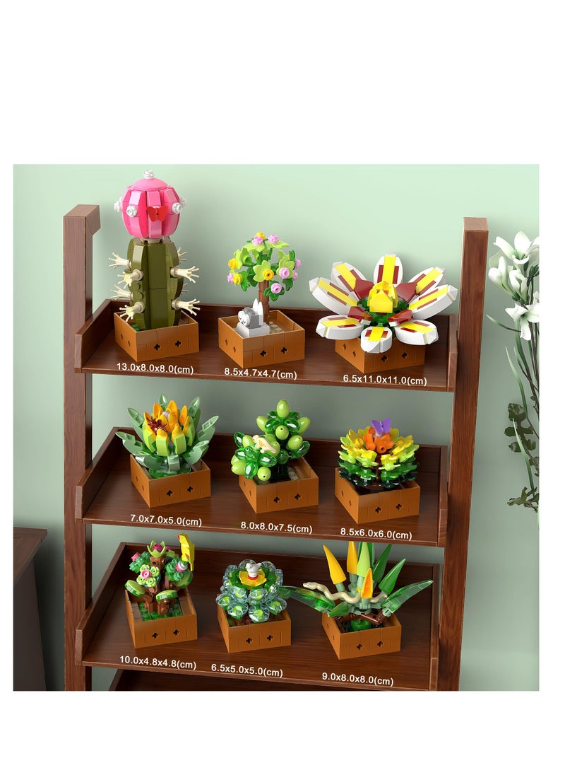 Flower Botanical Bonsai Building Set, 9 Pack Succulent Building Toys, Succulent Set for Home Decor, Valentine's Day, Mother's Day, Botanical Collection for Adults and Kids, 913pcs - pzsku/Z0E6063EBD544BAC04F39Z/45/_/1716966567/843b6f42-8655-4d9f-b64b-dbf9ced22a18