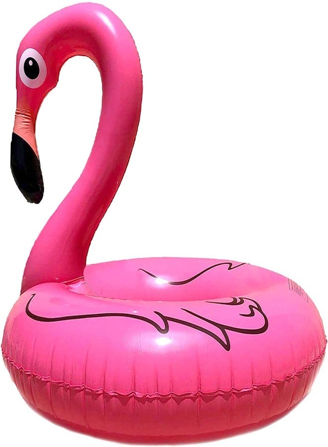 CARTSHOPPER Flamingo Animal Pool Float, Inflatable Floatie Tube, Blow Up Swim Ring, Outdoor Summer Pool Party Water Toy (120 cm) - Image 1