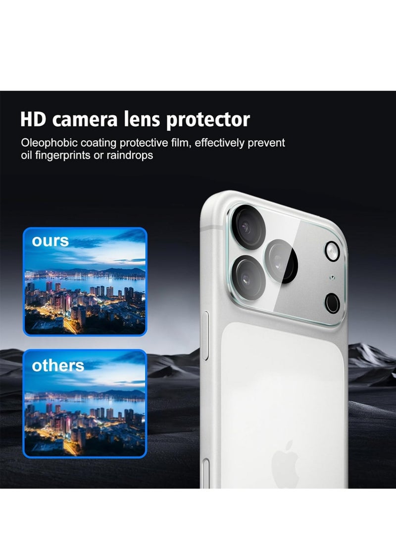 X-level 2+2 Pack compatible with iPhone 17 Pro Screen Protector Tempered Glass with Camera Lens Protector, Protection Film with Easy Installation Frame, 9H Hardness, Scratch Resistant, Case Friendly ﻿ - Image 2