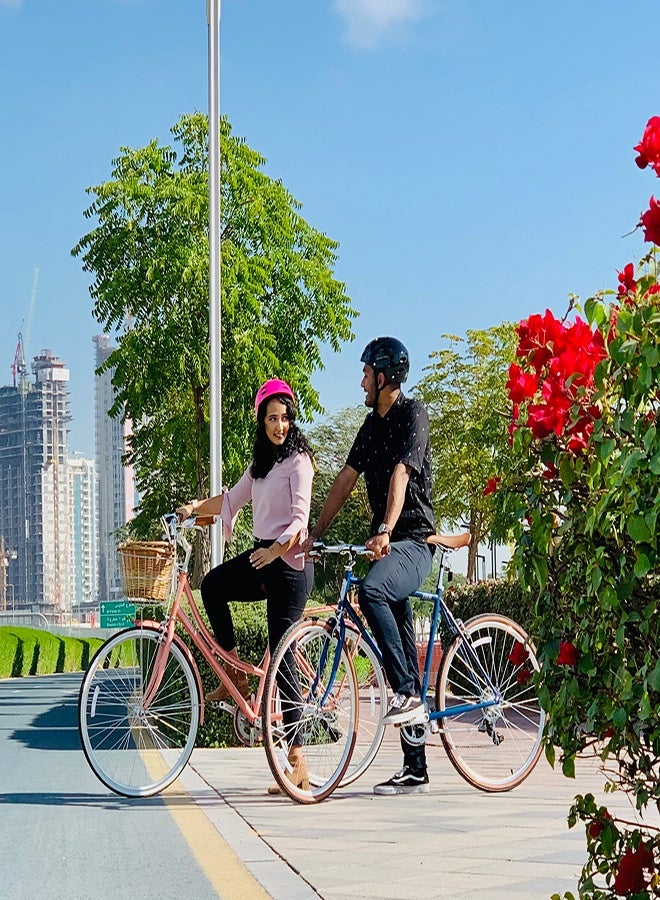 Spartan Platinum Edition Fixie Bike | 28 Inch Wheel Size | Single Speed | Navy Blue Color  - Image 4