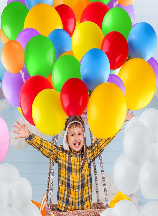 هونغداو مجموعة بالونات هونغداو، 200 قطعة، بتصميمات كرتونية مستوحاة من فيلم "أب"، بألوان متنوعة، مقاس 10 و5 بوصات، مصنوعة من اللاتكس بألوان قوس قزح، مثالية لتزيين حفلات استقبال المولود الجديد وحفلات الزفاف وأقواس الزهور. - Image 4