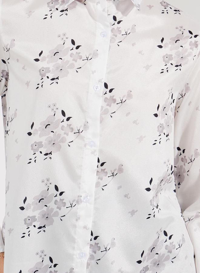 Take Two Floral Print Long Sleeves Shirt - Image 4