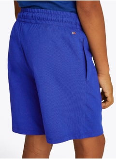 TOMMY HILFIGER Boys' Graphic Sweatshorts - Cotton, Blue  - Image 3
