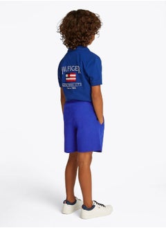 TOMMY HILFIGER Boys' Graphic Sweatshorts - Cotton, Blue  - Image 2