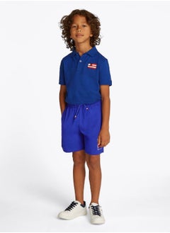 TOMMY HILFIGER Boys' Graphic Sweatshorts - Cotton, Blue  - Image 1
