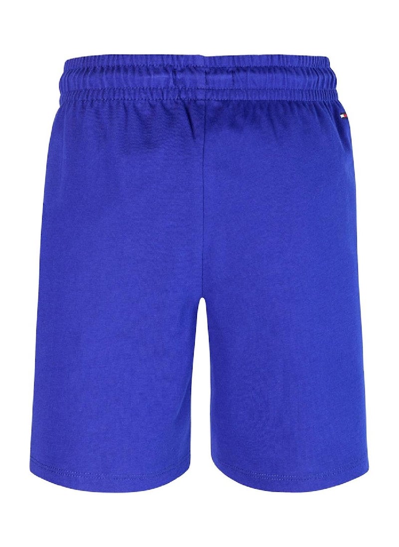 TOMMY HILFIGER - Boys' Graphic Sweatshorts - Cotton, Blue - Image 1
