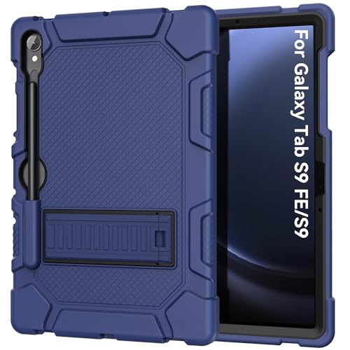 Cantis Case for Samsung Galaxy Tab S10 FE/ S9 FE 5G 10.9 Inch/Galaxy Tab S9 11 Inch 2023, Heavy Duty Shockproof Tablet Case Support S Pen, Navy Blue - Image 1