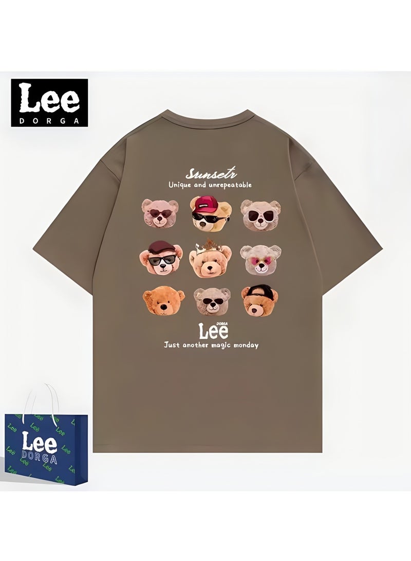 LEE New Fashionable Casual LEE Co Branded T-shirt
