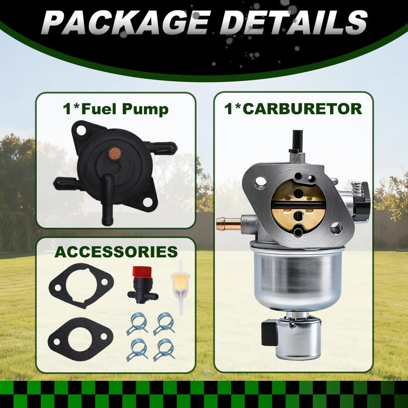 Rebuiman Carburetor for Kawasaki FH580V 19Hp 4 Cycle Engines with Fuel Pump - Image 5