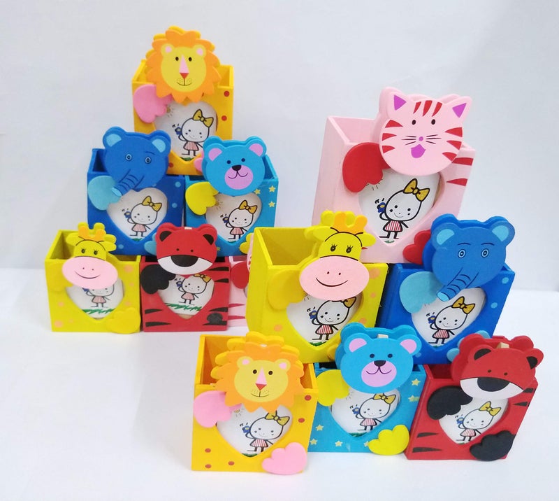 GOLD LEAF Wood Pen Stand With Photo Frame For Kids Attractive Designer Product Return Gift Birthday Gifts (Set of 12) - Image 2