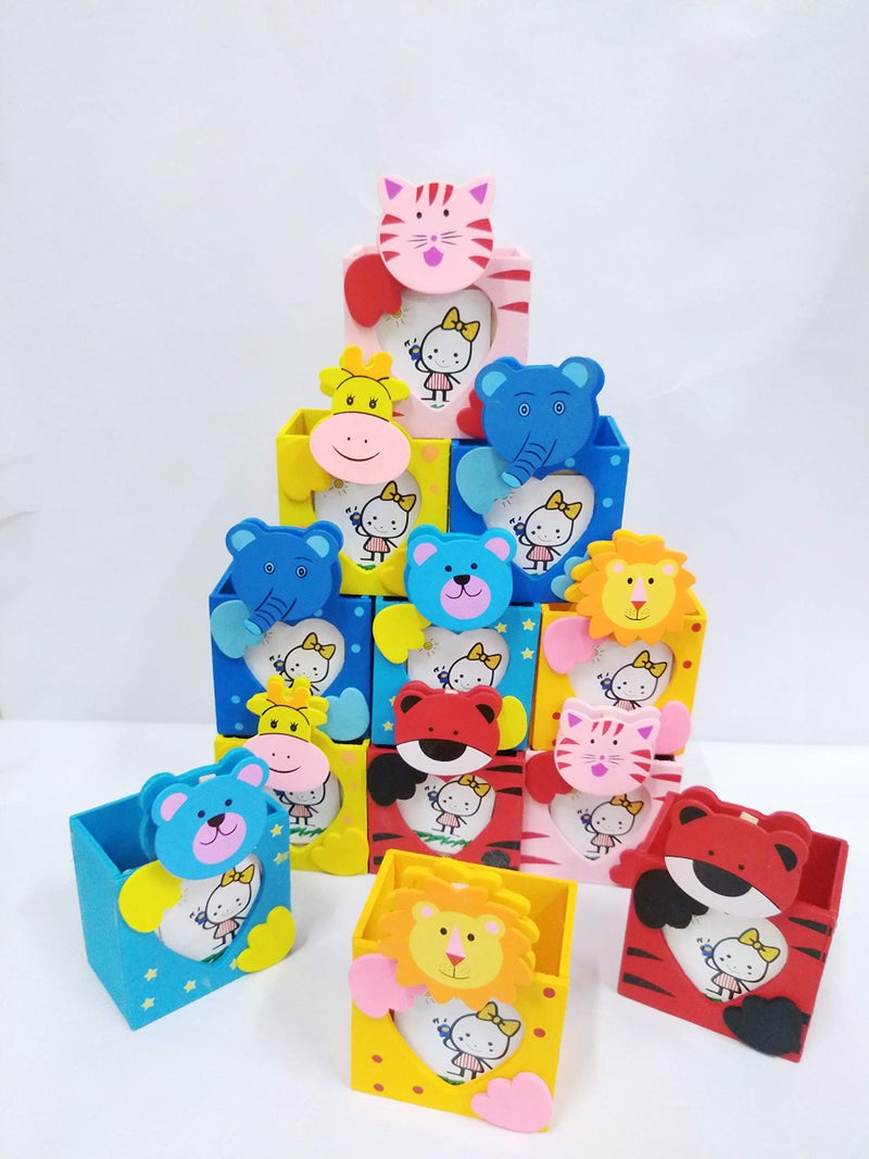 GOLD LEAF Wood Pen Stand With Photo Frame For Kids Attractive Designer Product Return Gift Birthday Gifts (Set of 12) - Image 1