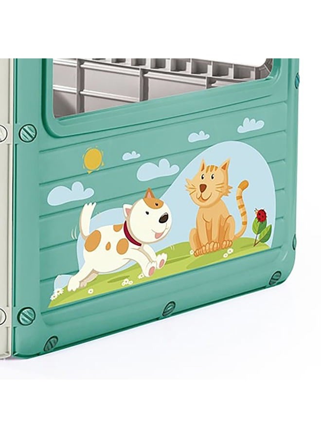 Dolu Kids My First Play House - White/Teal - Image 5