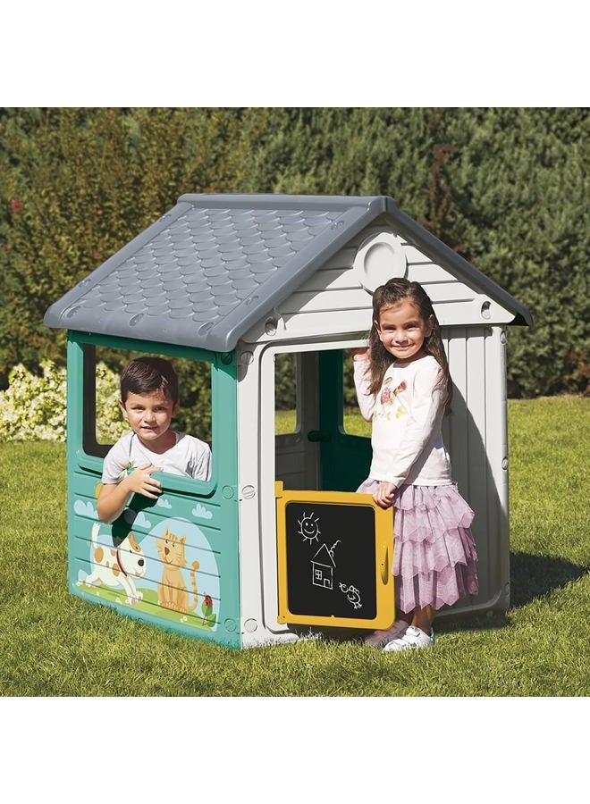 Dolu Kids My First Play House - White/Teal - Image 3