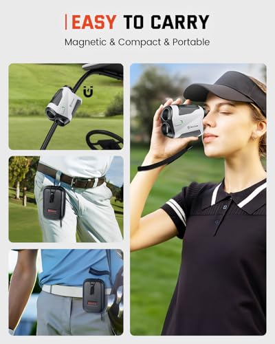 Bestsee Range Finder Golf -1500 Yards Laser Range Finder with Slope, High-Precision Flag Pole Locking Vibration, 7X Magnification, Rechargeable Range Finders with Magnet Stripe for Golfing - Image 5