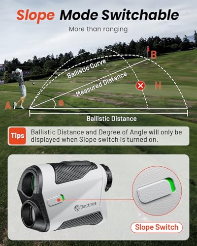 Bestsee Range Finder Golf -1500 Yards Laser Range Finder with Slope, High-Precision Flag Pole Locking Vibration, 7X Magnification, Rechargeable Range Finders with Magnet Stripe for Golfing - Image 4