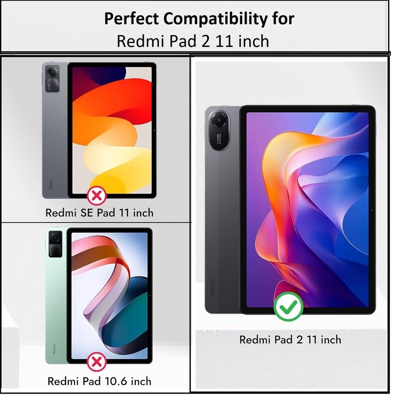 TGK Flip Case Cover for Xiaomi Redmi Pad 2 11 inch Tablet (Grey) - Image 2