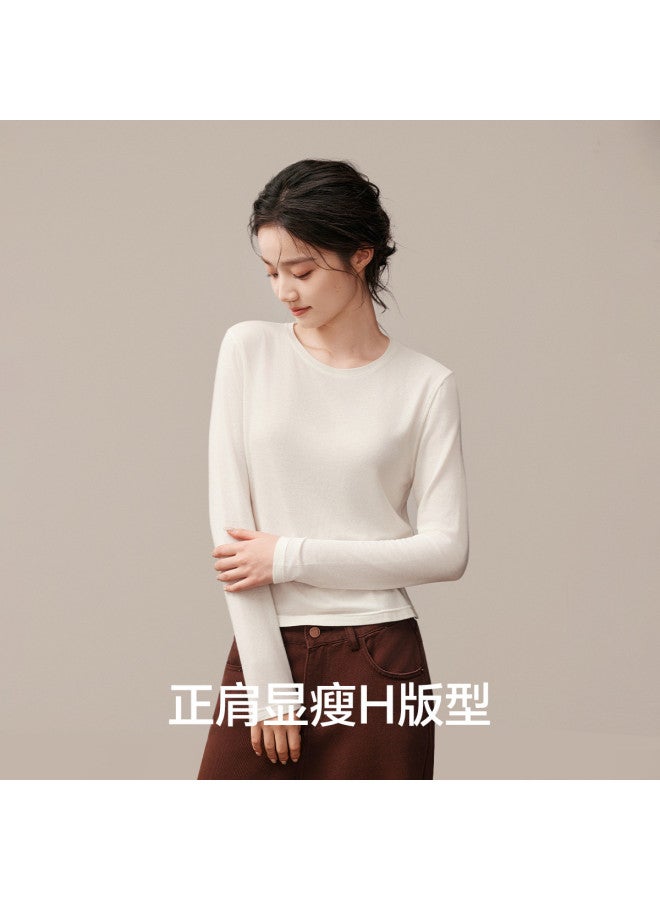 YOUKESHU Women'S Long Sleeve Base Shirt High-End Elegant Temperament 7A Antibacterial - Image 5