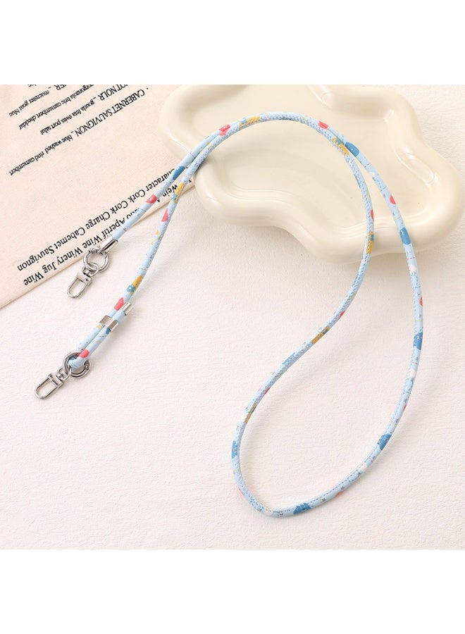 NIBEMINENT Phone Charm/ Chain Strap for Women Girls, Candy Color Print Cell Phone Case Lanyard Wrist Strap - Image 1