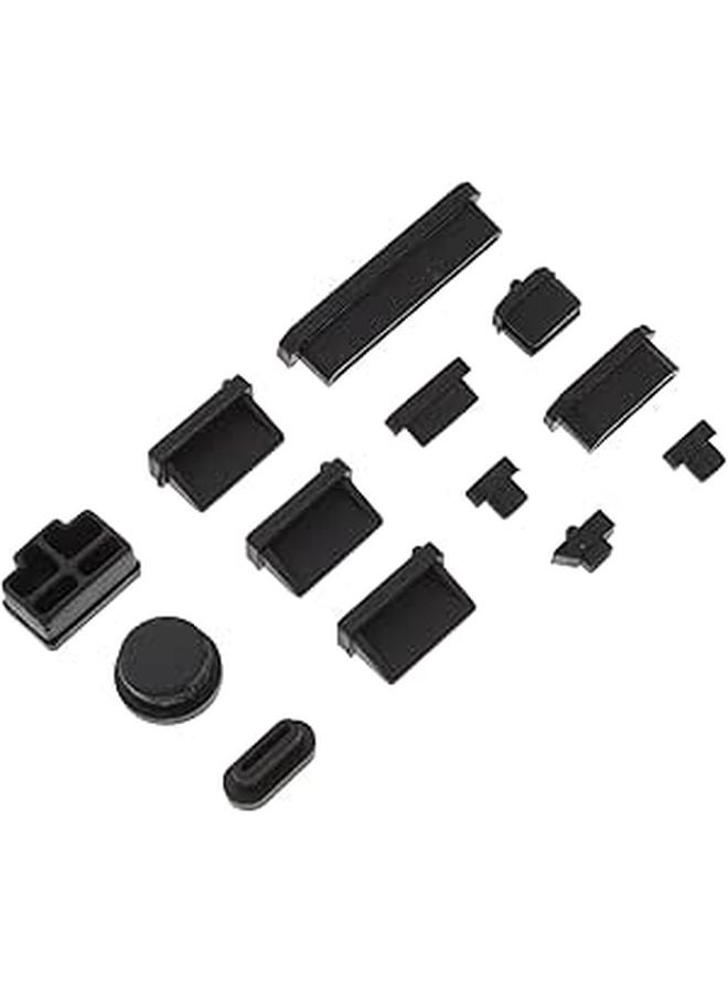 3 Pcs Universal Laptop Port Dust Plugs USB Covers Black Protects Against Dirt Dust and Liquid - Image 1