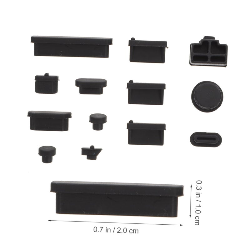 3 Pcs Universal Laptop Port Dust Plugs USB Covers Black Protects Against Dirt Dust and Liquid - Image 3